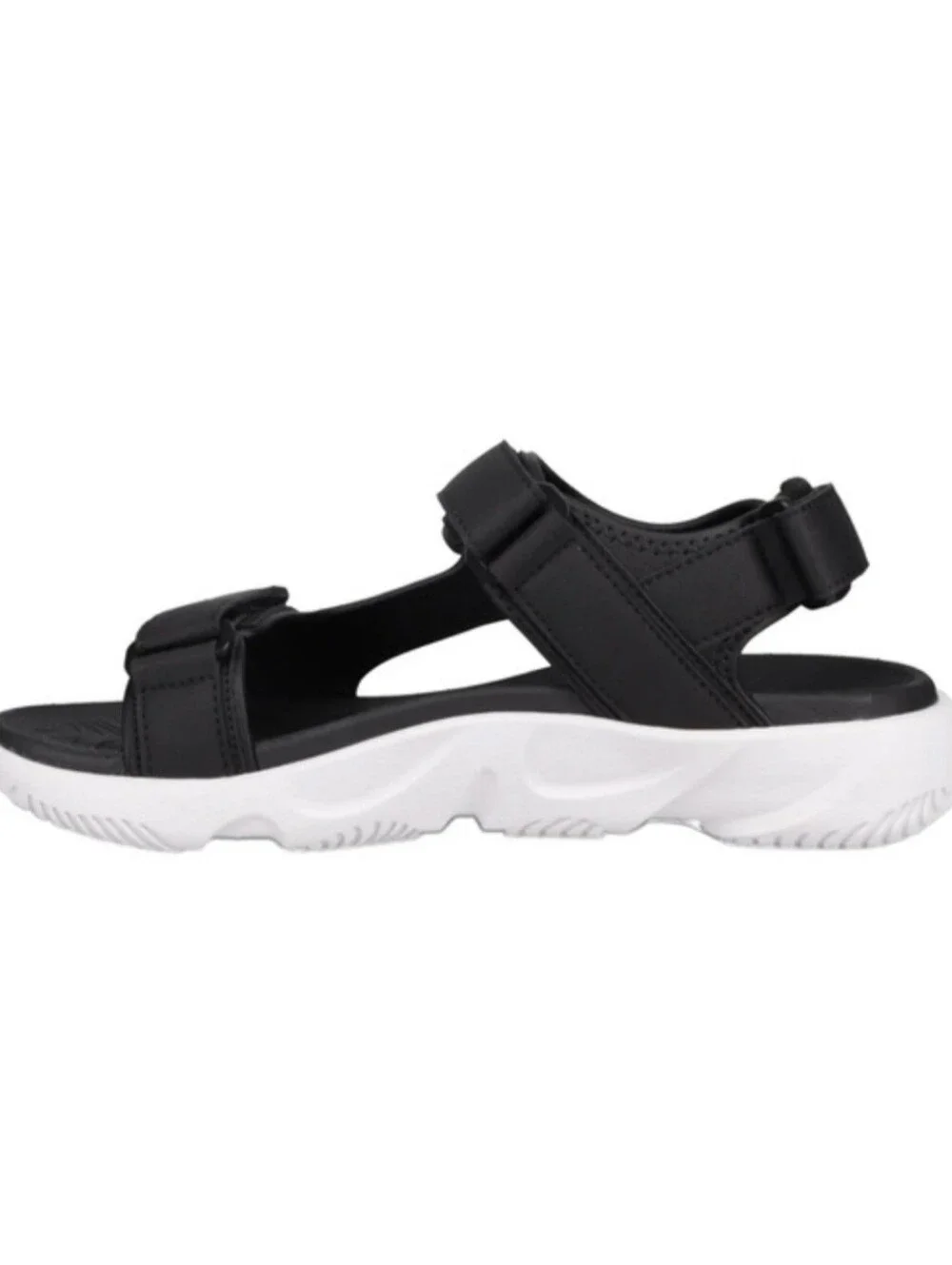 Hurley Adjustable Black Strap Sandals White Sole Men's Size 9 NWT